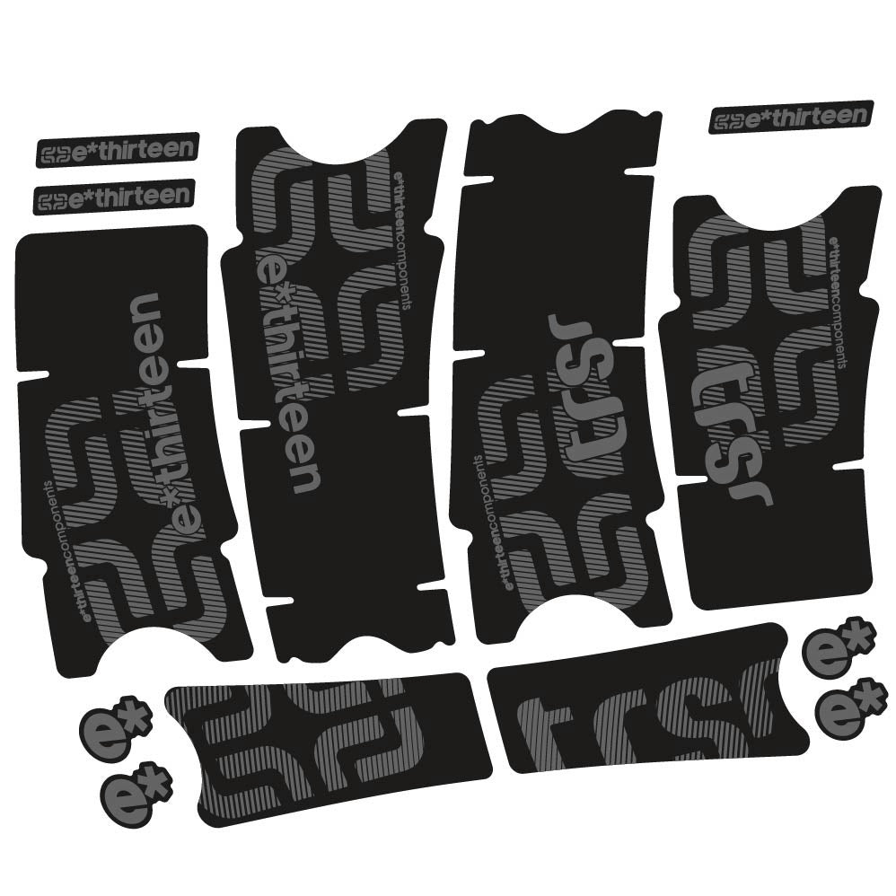 Stickers Ethirteen TRS Race Carbon compatibles Autocollants pédalier
