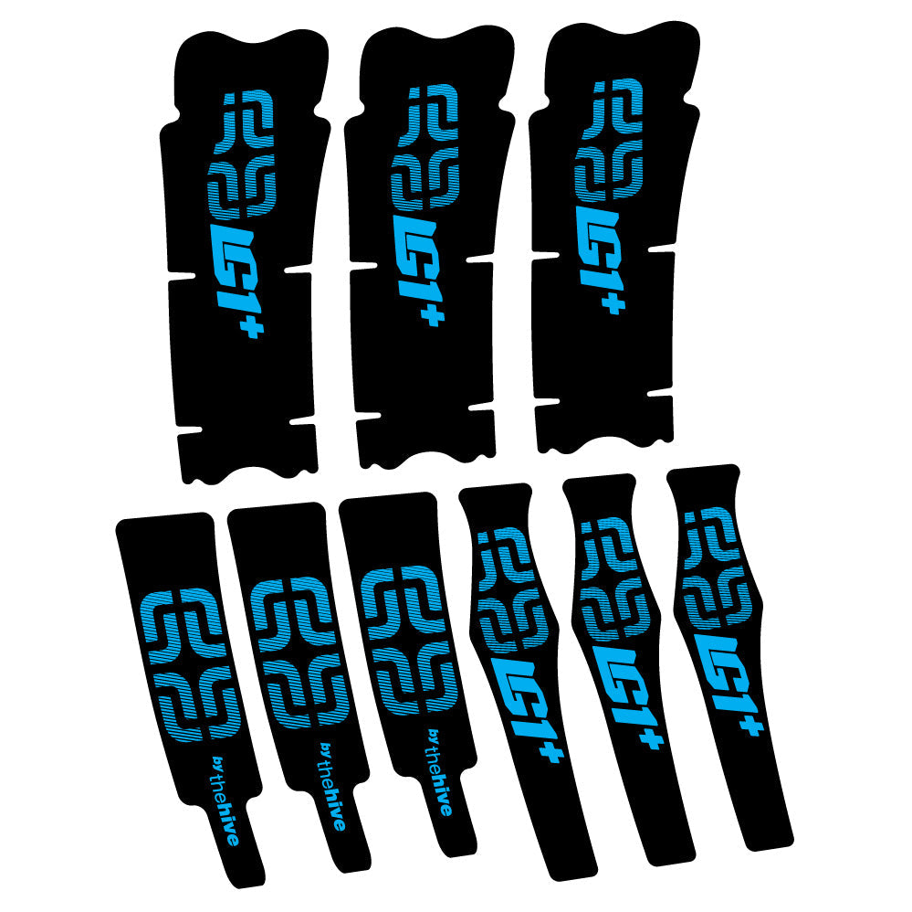 Stickers Ethirteen LG1 Plus Carbon compatibles Autocollants pédalier