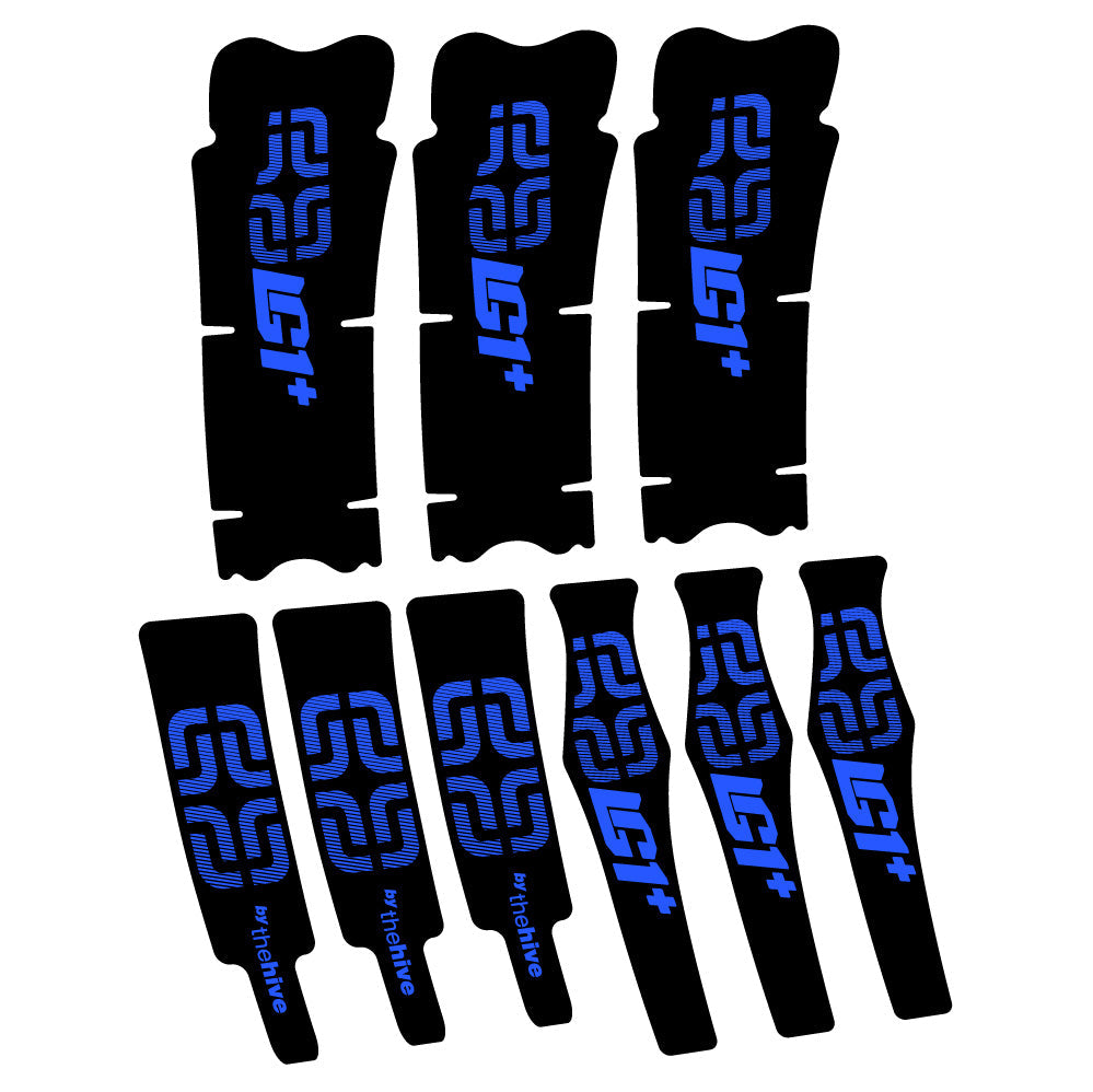 Stickers Ethirteen LG1 Plus Carbon compatibles Autocollants pédalier