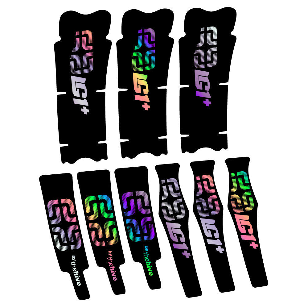 Stickers E-thirteen LG1 Plus Carbon compatibles - Autocollants pédalier vélo
