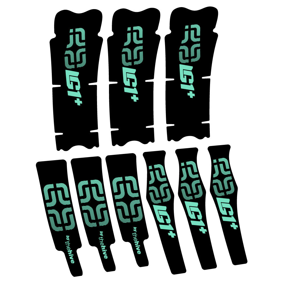 Stickers Ethirteen LG1 Plus Carbon compatibles Autocollants pédalier