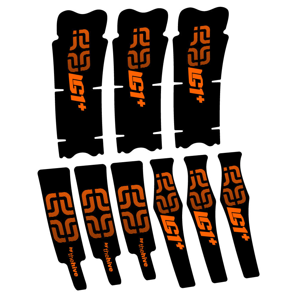 Stickers E-thirteen LG1 Plus Carbon compatibles - Autocollants pédalier vélo