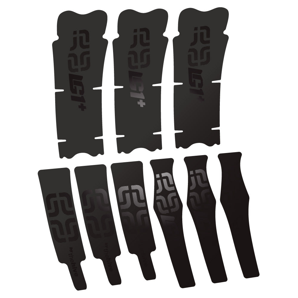 Stickers E-thirteen LG1 Plus Carbon compatibles - Autocollants pédalier vélo