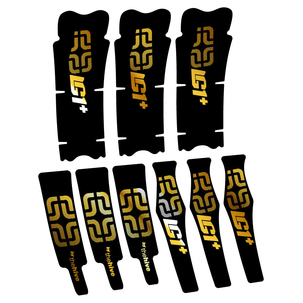 Stickers E-thirteen LG1 Plus Carbon compatibles - Autocollants pédalier vélo