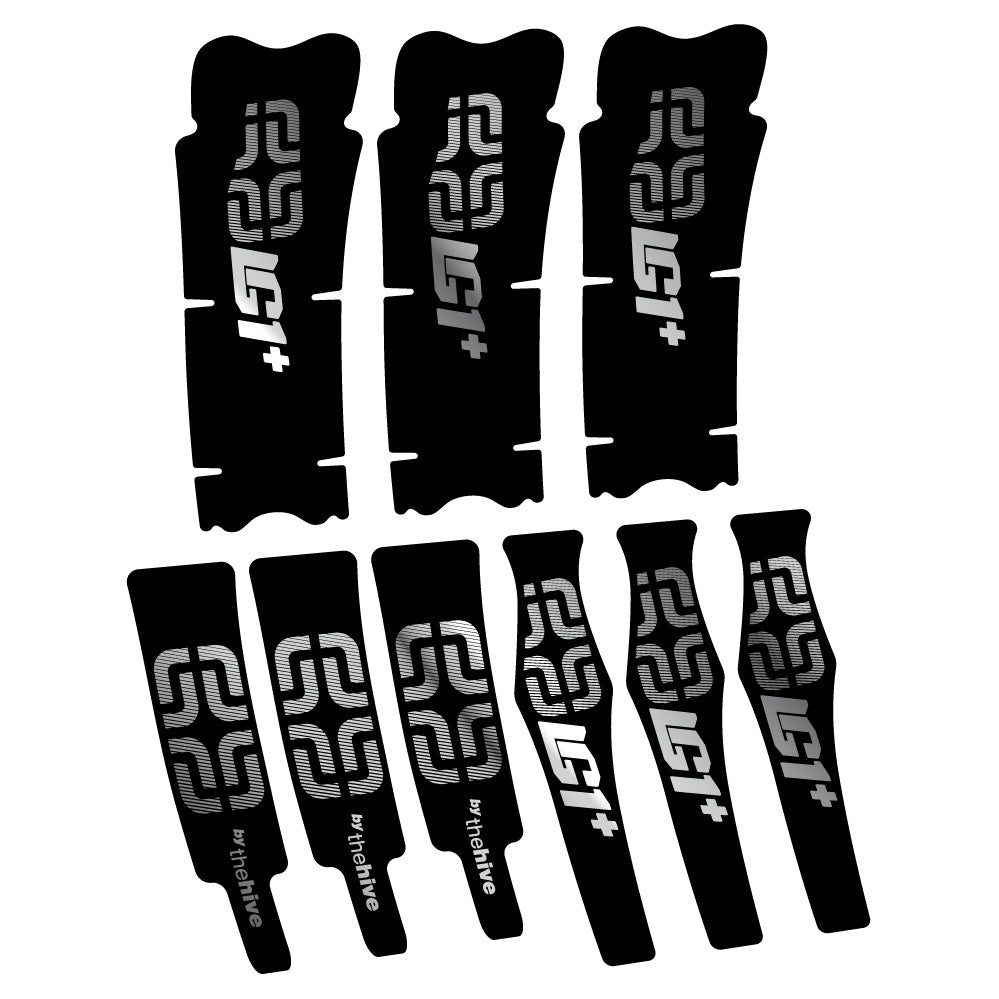 Stickers E-thirteen LG1 Plus Carbon compatibles - Autocollants pédalier vélo