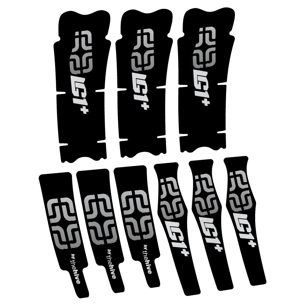 Stickers E-thirteen LG1 Plus Carbon compatibles - Autocollants pédalier vélo