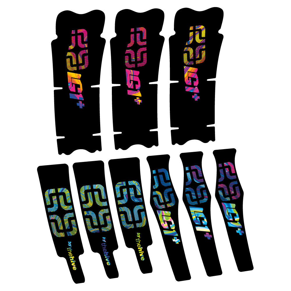 Stickers Ethirteen LG1 Plus Carbon compatibles Autocollants pédalier