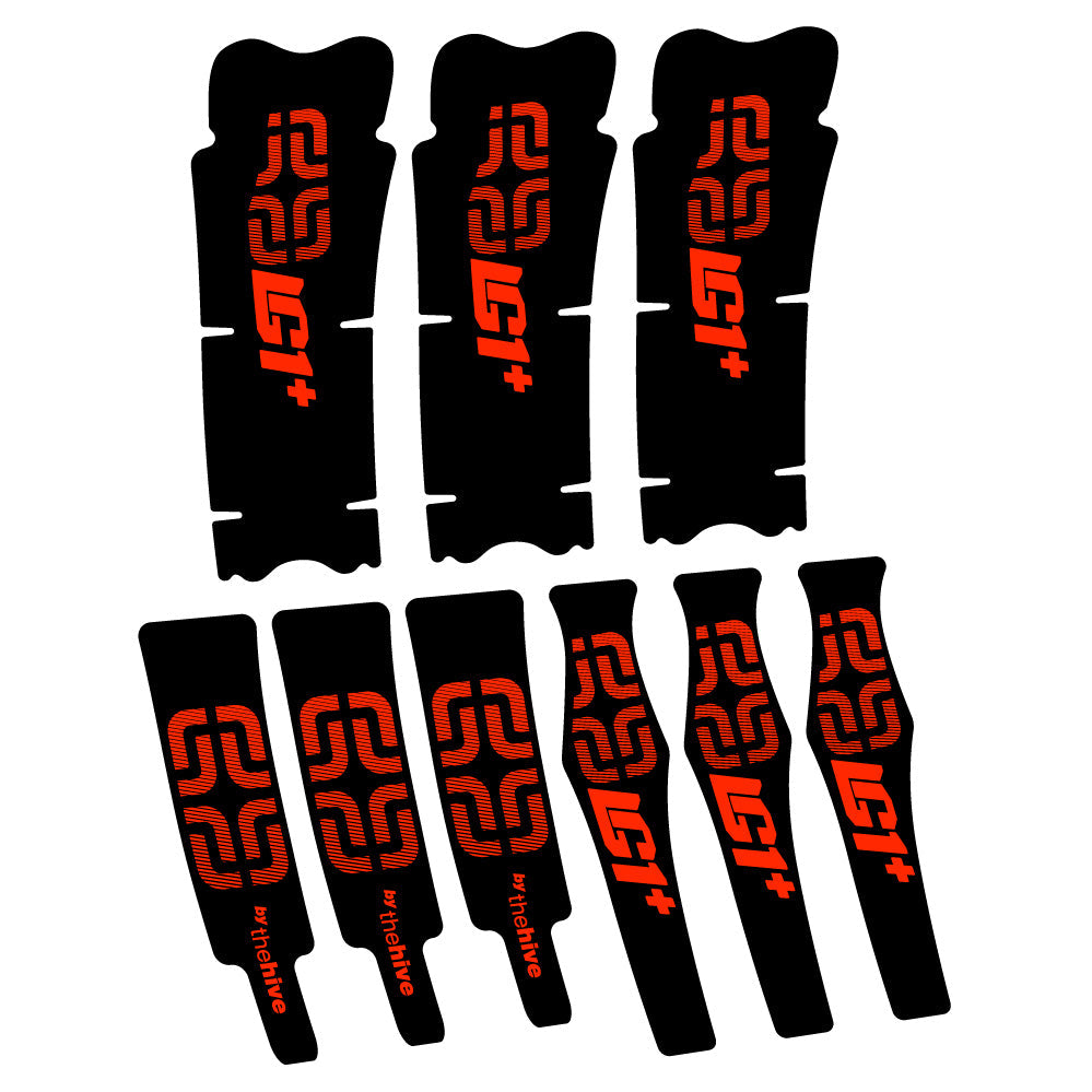 Stickers Ethirteen LG1 Plus Carbon compatibles Autocollants pédalier