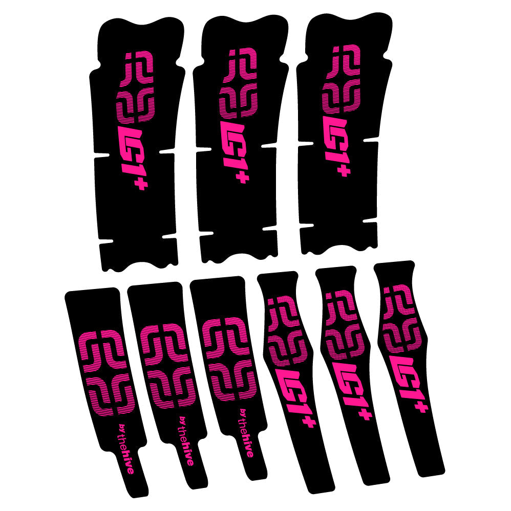 Stickers E-thirteen LG1 Plus Carbon compatibles - Autocollants pédalier vélo