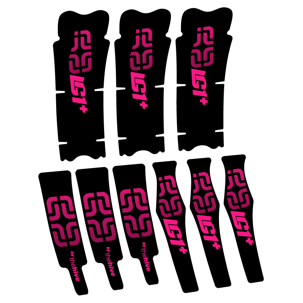 Stickers E-thirteen LG1 Plus Carbon compatibles - Autocollants pédalier vélo