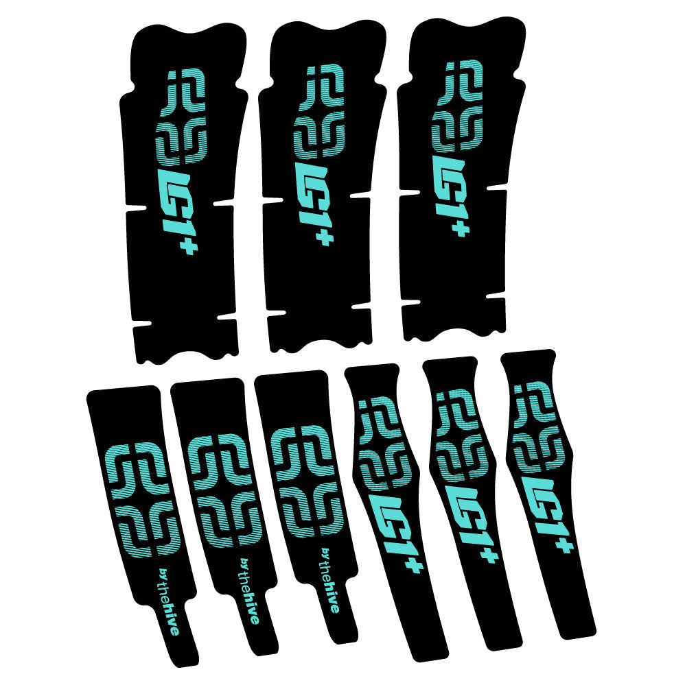 Stickers Ethirteen LG1 Plus Carbon compatibles Autocollants pédalier
