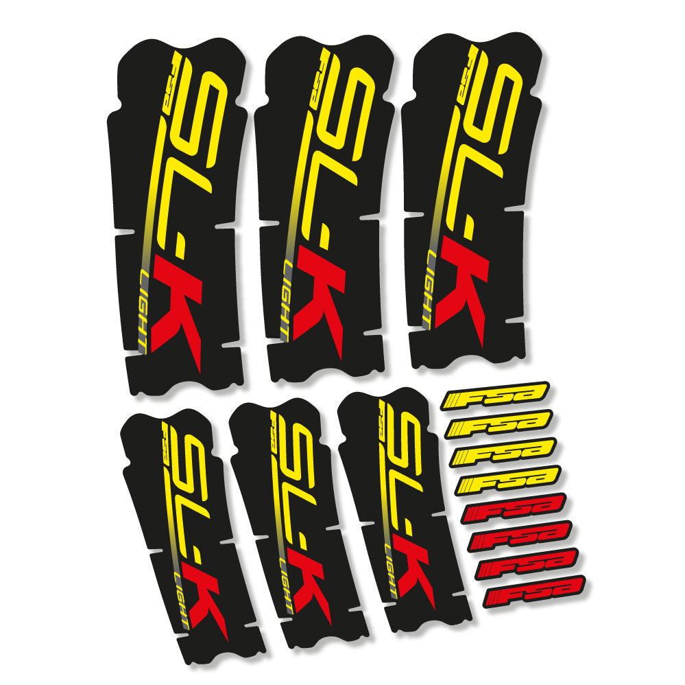 Stickers FSA SLK Light compatibles Autocollants pédalier