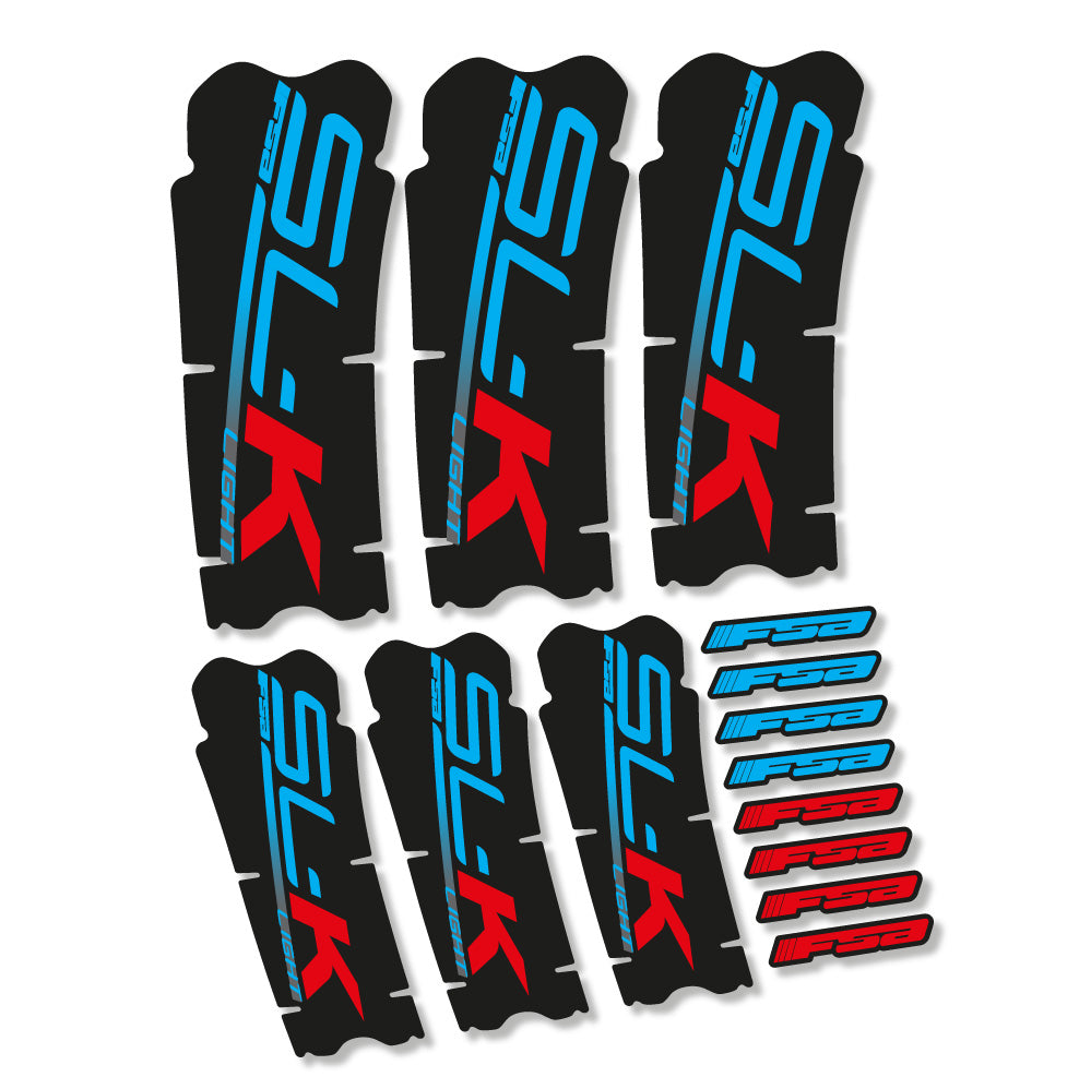 Stickers FSA SLK Light compatibles Autocollants pédalier