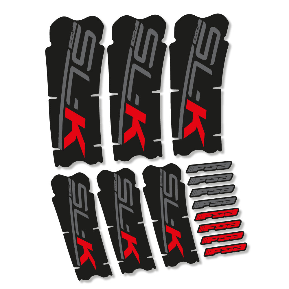 Stickers FSA SLK Light compatibles - Autocollants pédalier vélo