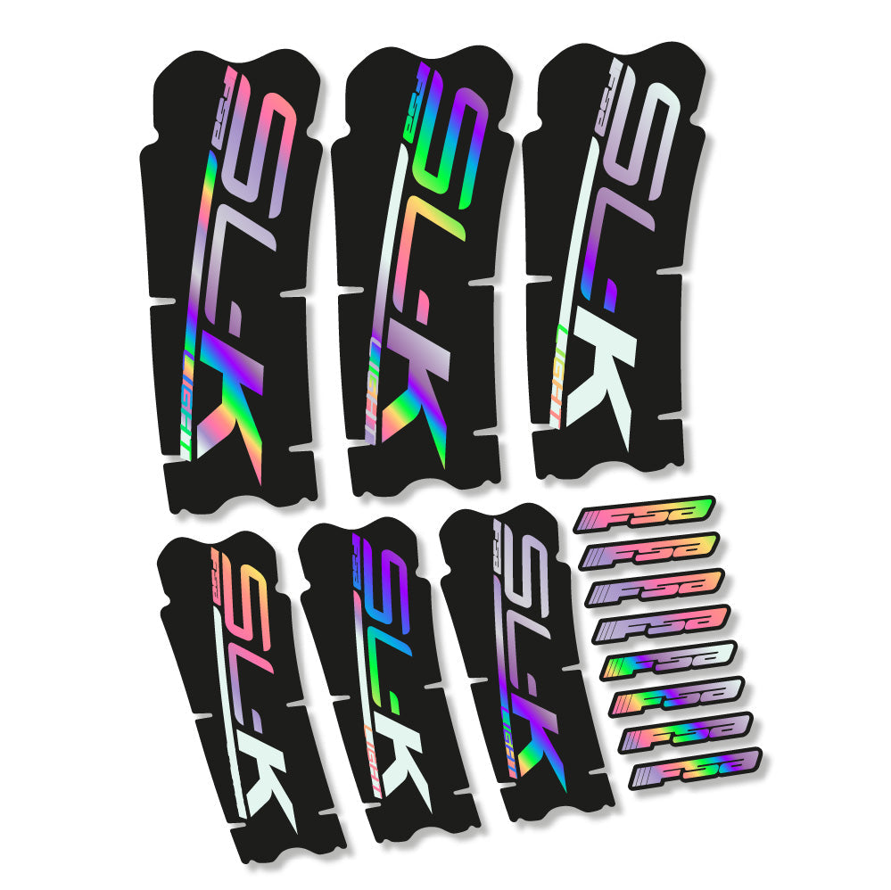 Stickers FSA SLK Light compatibles - Autocollants pédalier vélo