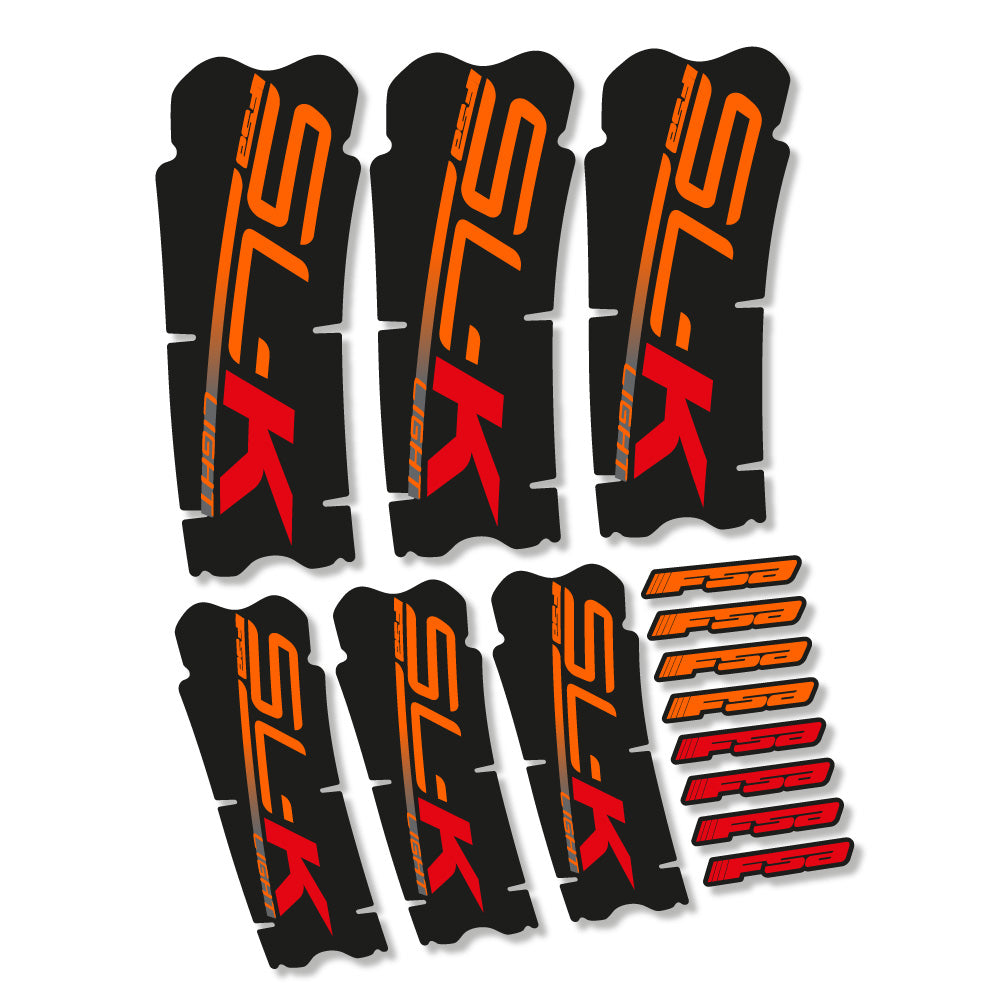 Stickers FSA SLK Light compatibles Autocollants pédalier