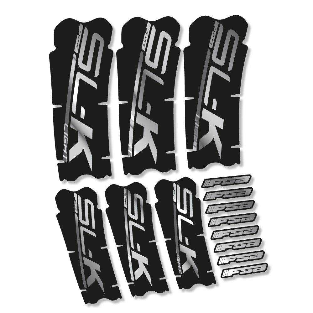 Stickers FSA SLK Light compatibles - Autocollants pédalier vélo