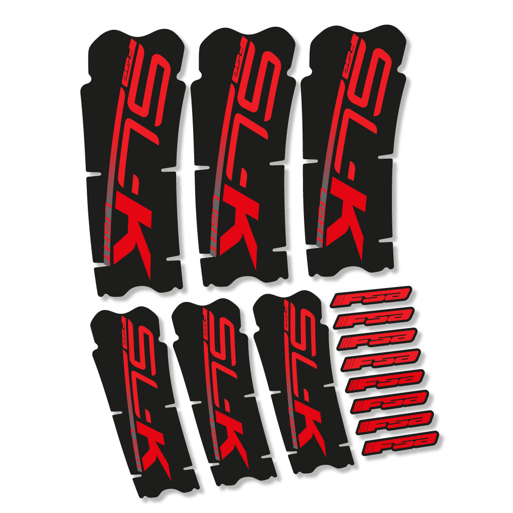 Stickers FSA SLK Light compatibles Autocollants pédalier