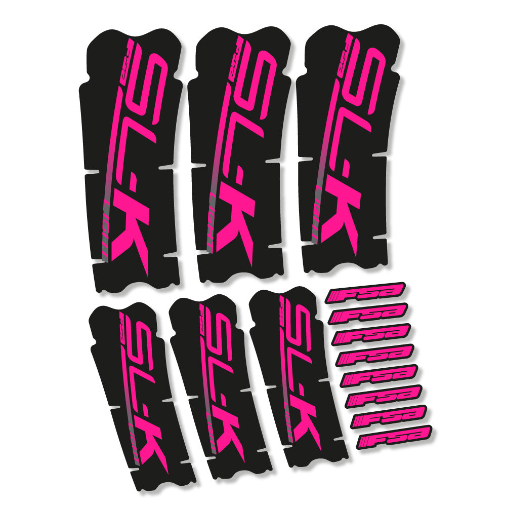 Stickers FSA SLK Light compatibles Autocollants pédalier