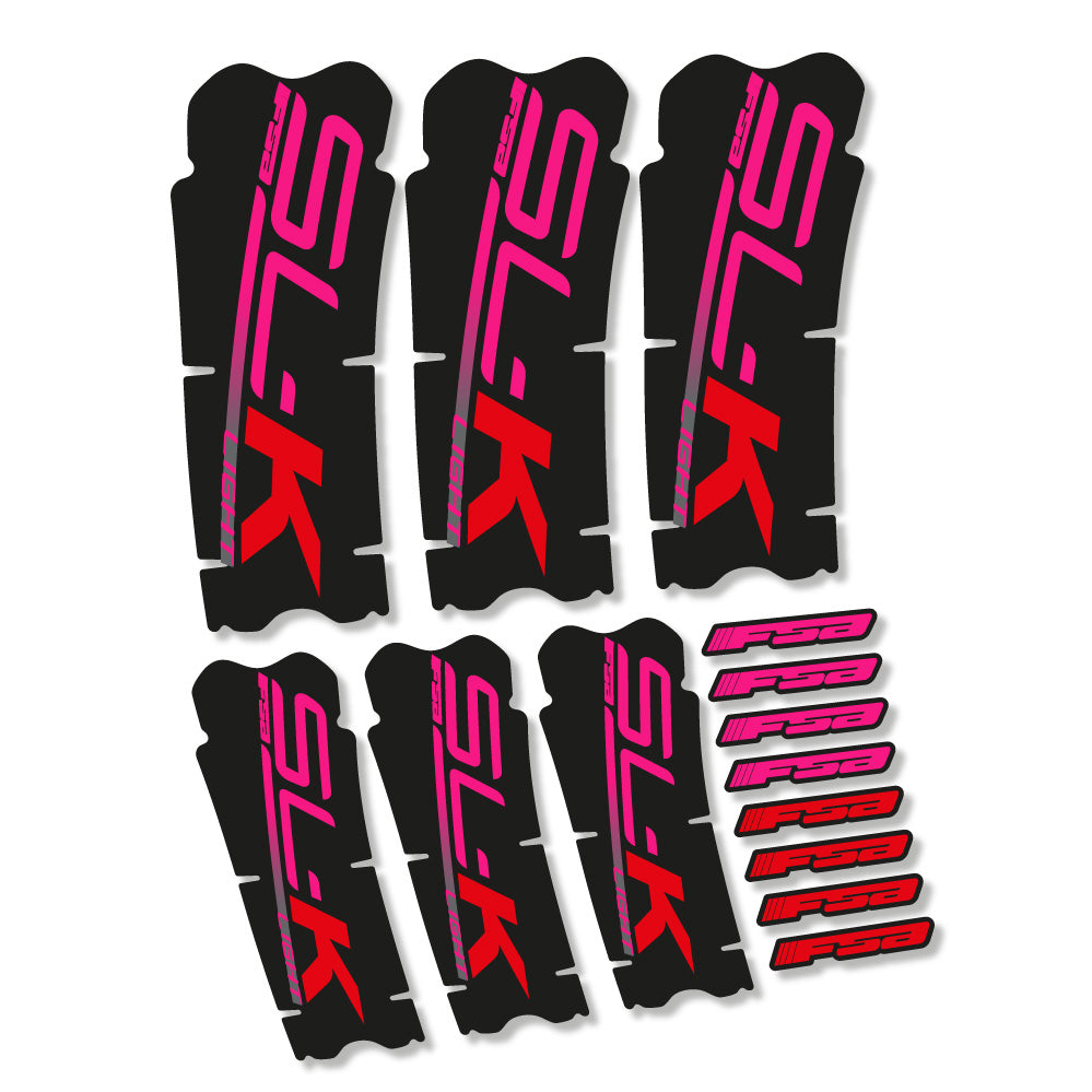 Stickers FSA SLK Light compatibles Autocollants pédalier