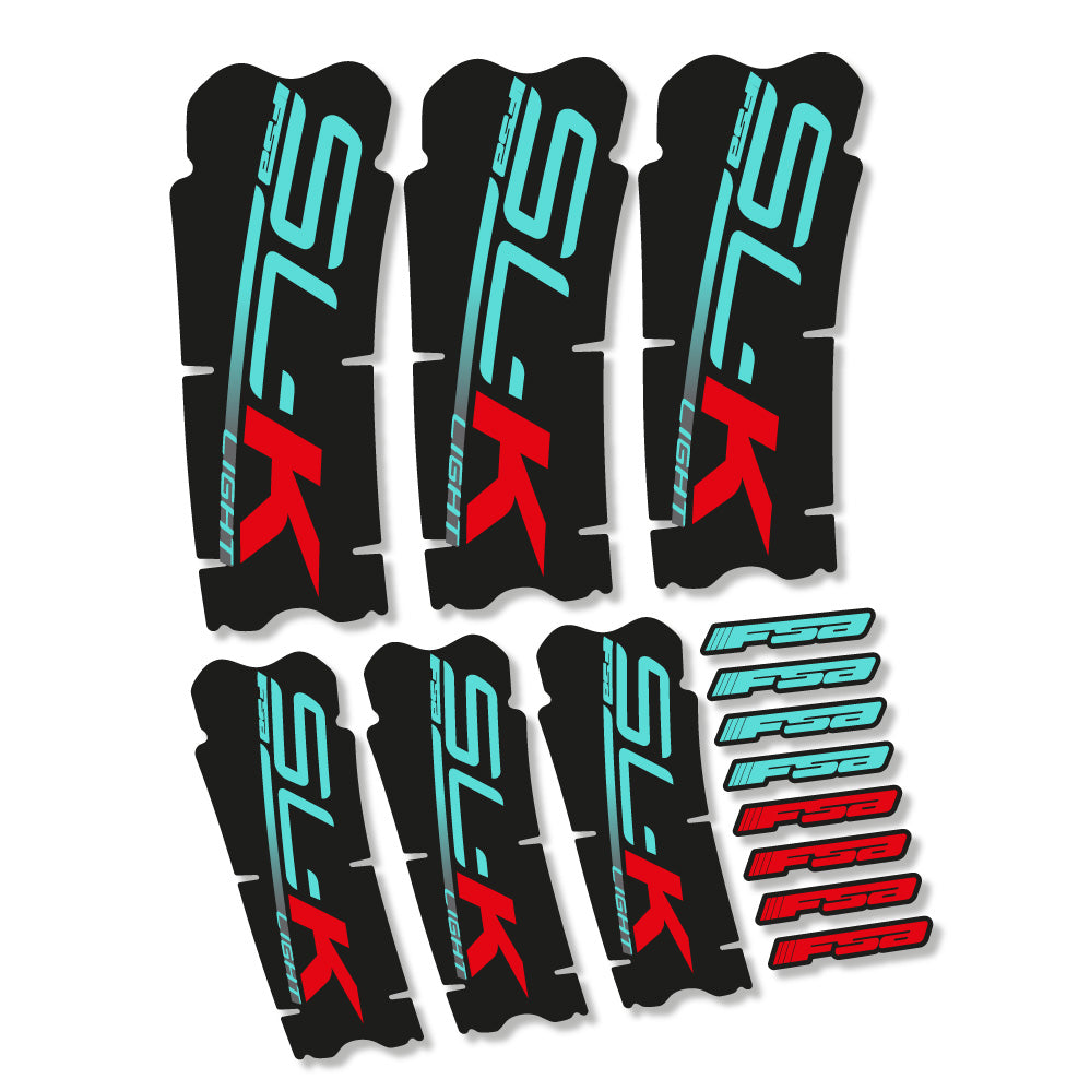 Stickers FSA SLK Light compatibles Autocollants pédalier
