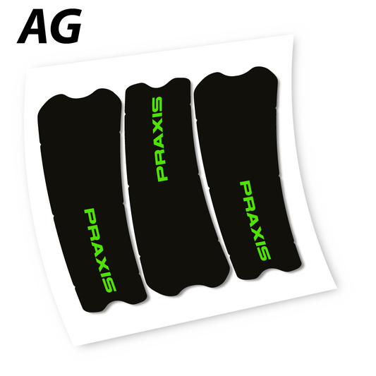 Stickers Praxis works turbo levo 2019 compatibles Autocollants pédalier
