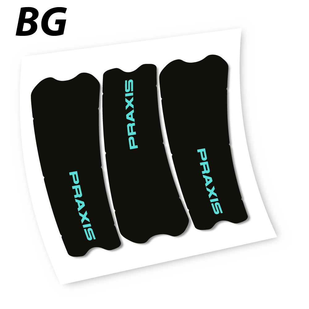 Stickers Praxis works turbo levo 2019 compatibles Autocollants pédalier