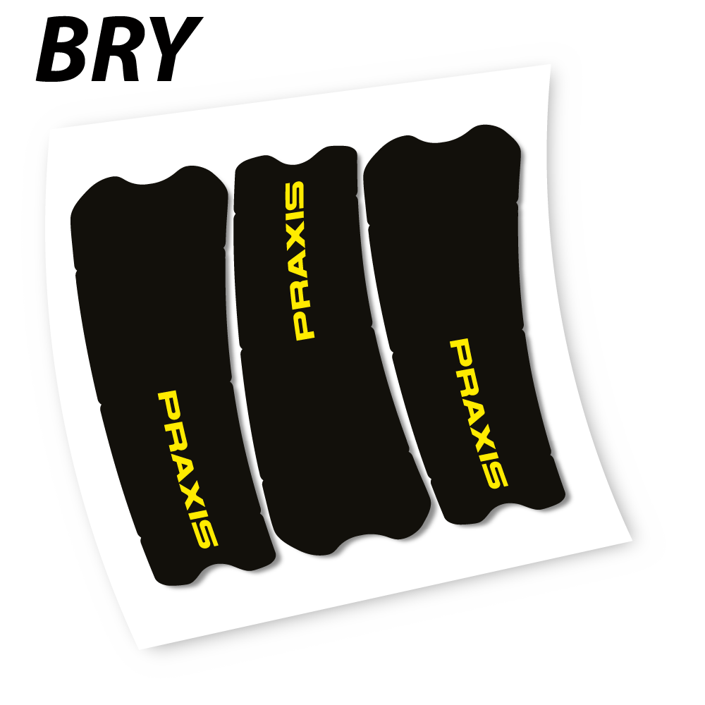 Stickers Praxis works turbo levo 2019 compatibles Autocollants pédalier