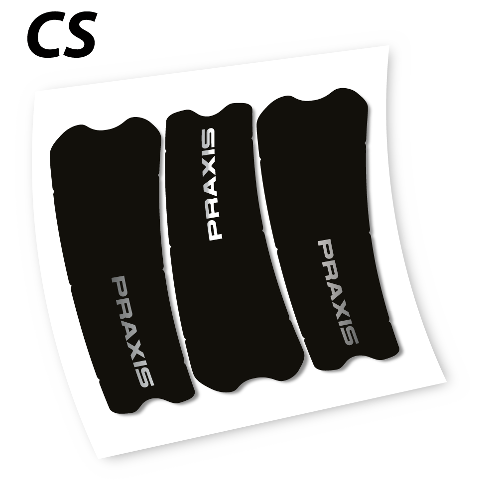 Stickers Praxis works turbo levo 2019 compatibles Autocollants pédalier