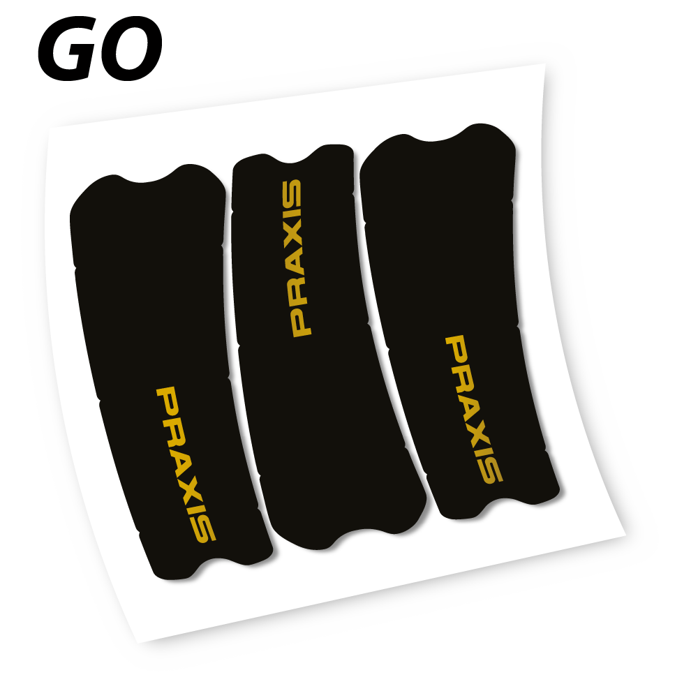 Stickers Praxis works turbo levo 2019 compatibles Autocollants pédalier