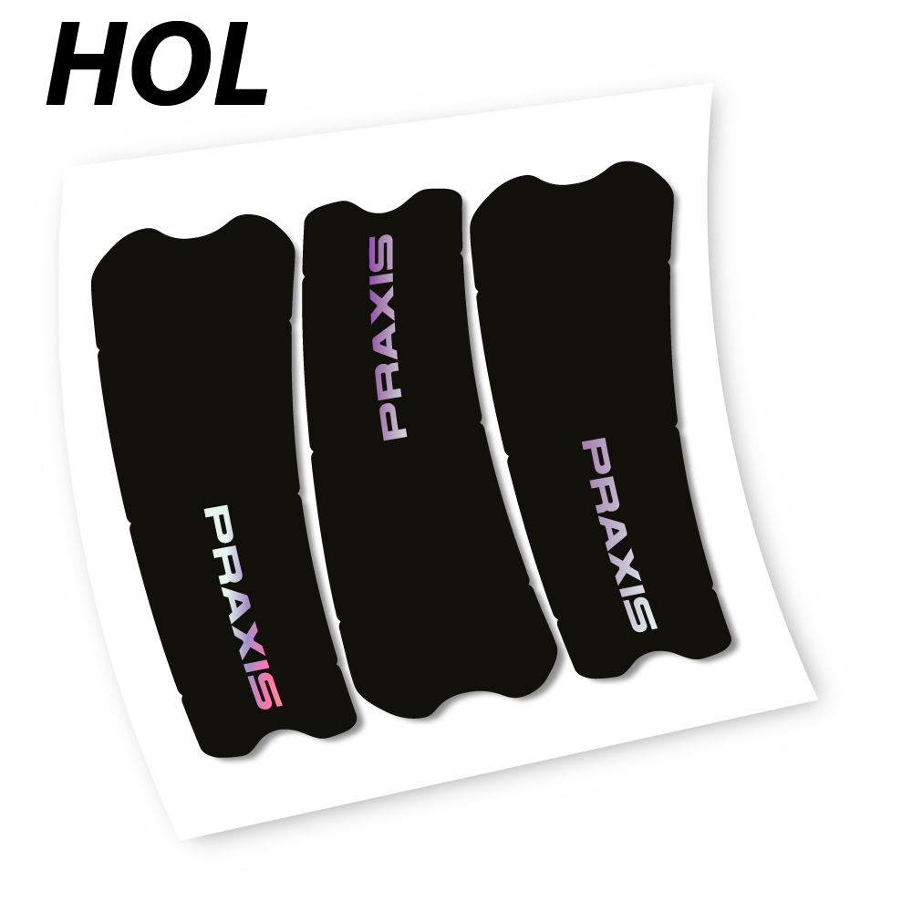 Stickers Praxis works turbo levo 2019 compatibles Autocollants pédalier