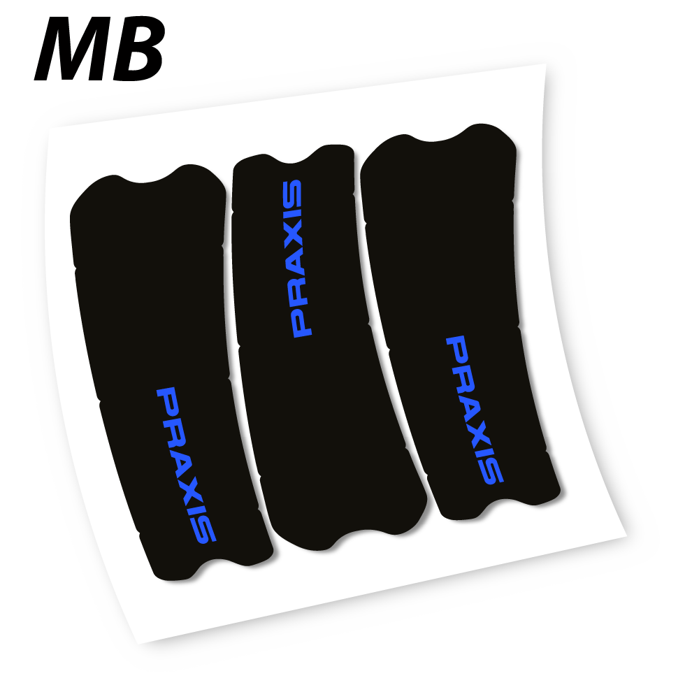 Stickers Praxis works turbo levo 2019 compatibles Autocollants pédalier