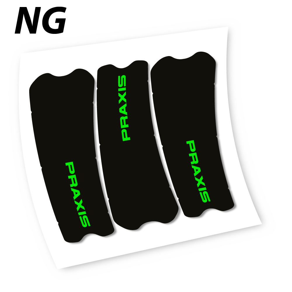 Stickers Praxis works turbo levo 2019 compatibles Autocollants pédalier