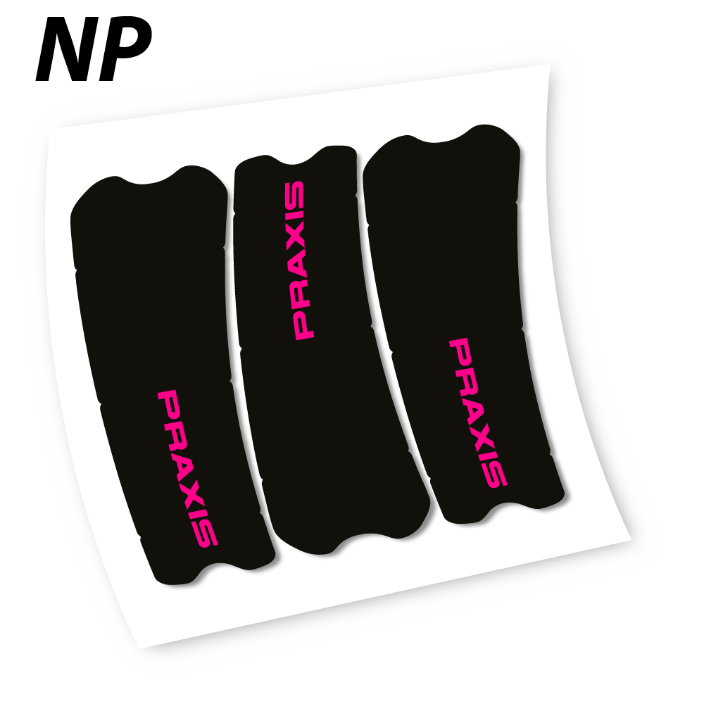 Stickers Praxis works turbo levo 2019 compatibles Autocollants pédalier