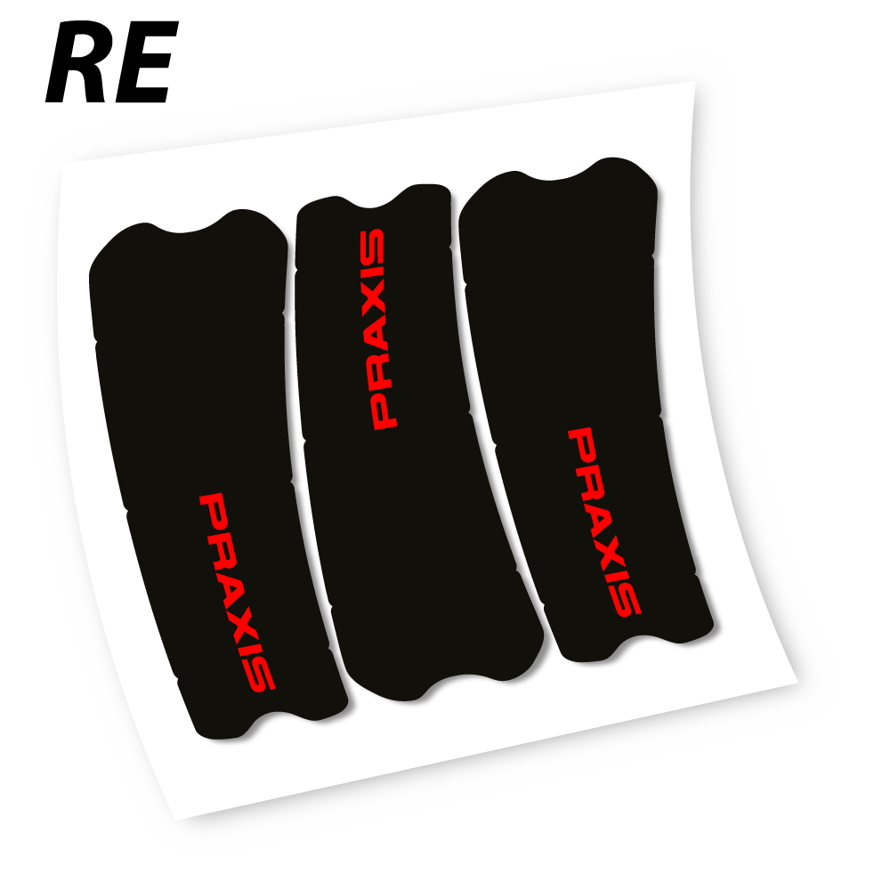Stickers Praxis works turbo levo 2019 compatibles Autocollants pédalier