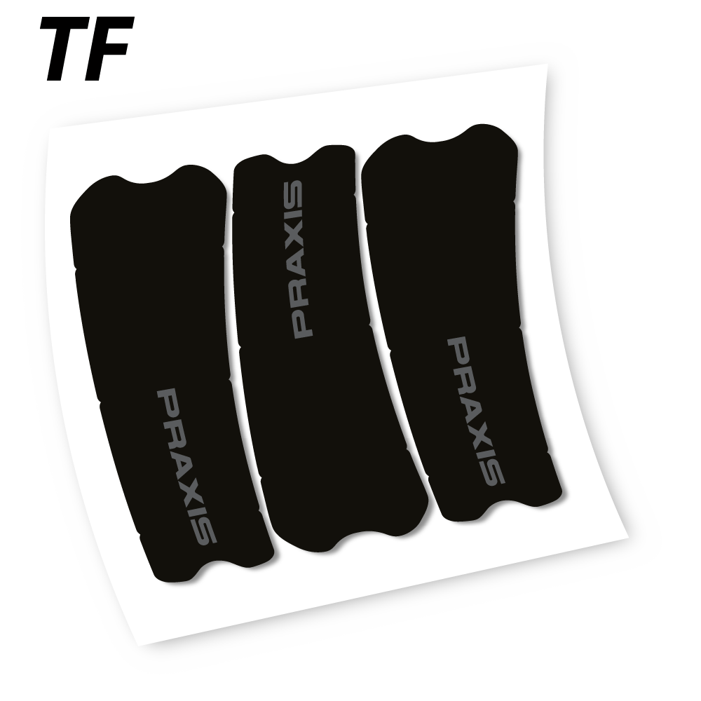 Stickers Praxis works turbo levo 2019 compatibles Autocollants pédalier