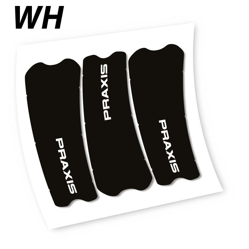 Stickers Praxis works turbo levo 2019 compatibles Autocollants pédalier