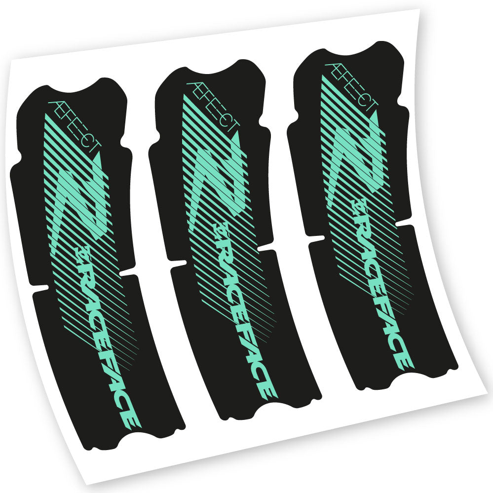 Stickers Race Face Aeffect R compatibles Autocollants pédalier