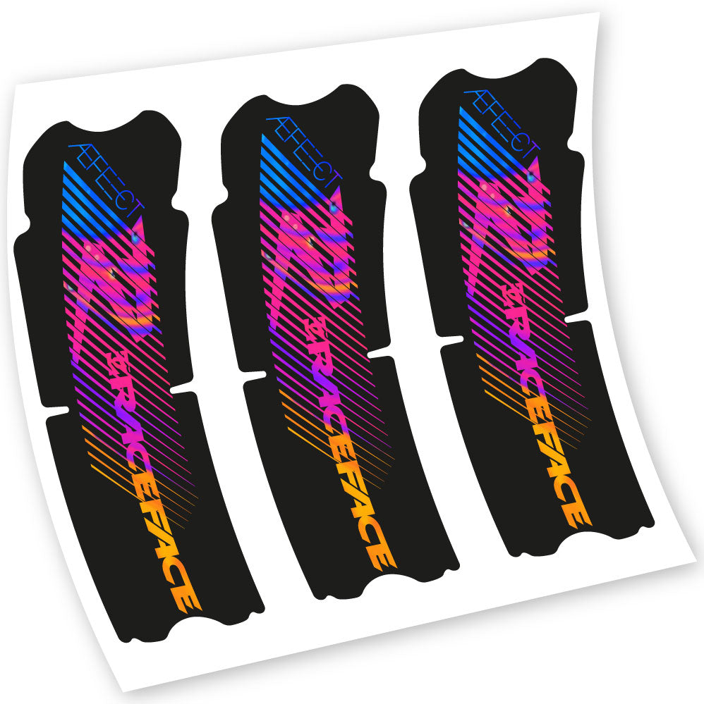 Stickers Race Face Aeffect R compatibles Autocollants pédalier