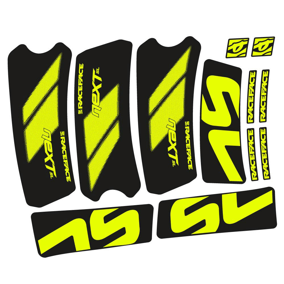 Stickers RaceFace Next SL G5 2022 compatibles Autocollants pédalier