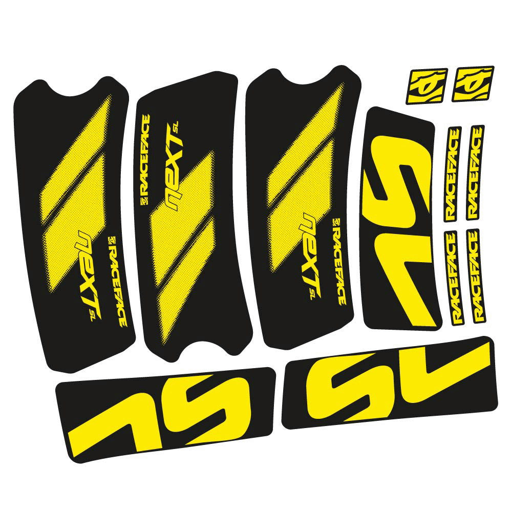 Stickers RaceFace Next SL G5 2022 compatibles Autocollants pédalier