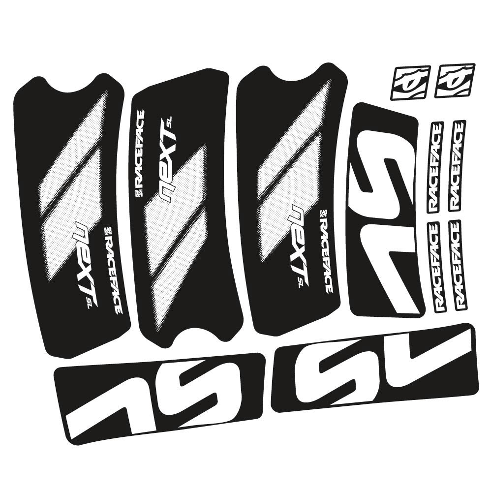 Stickers RaceFace Next SL G5 2022 compatibles Autocollants pédalier