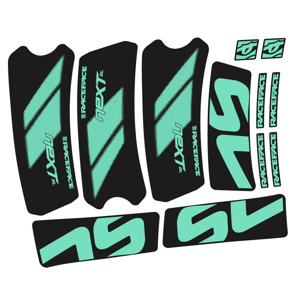 Stickers RaceFace Next SL G5 2022 compatibles Autocollants pédalier