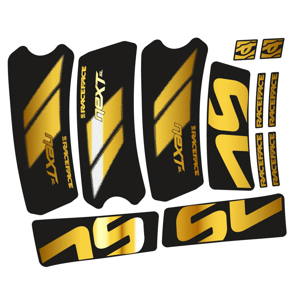 Stickers RaceFace Next SL G5 2022 compatibles Autocollants pédalier