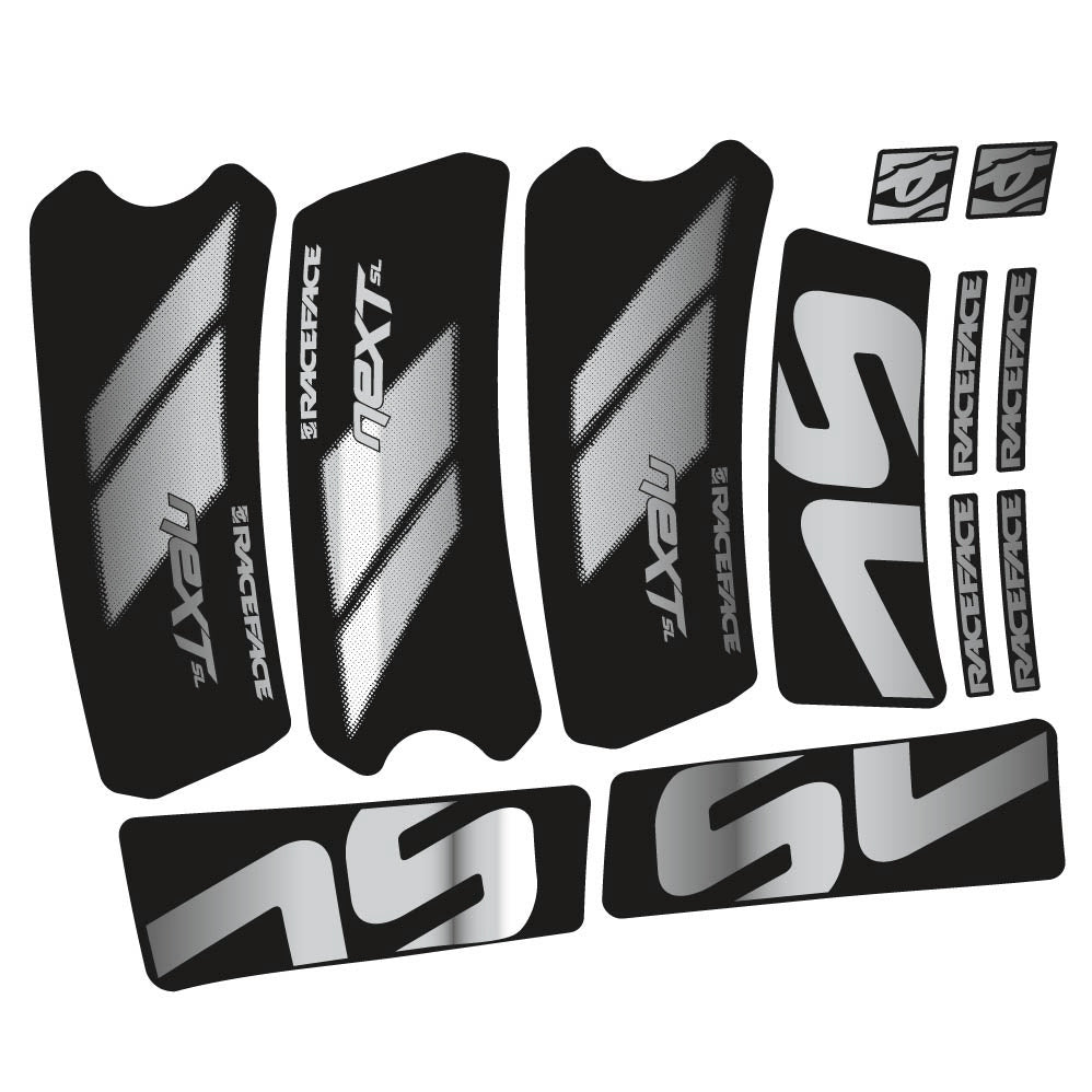 Stickers RaceFace Next SL G5 2022 compatibles Autocollants pédalier