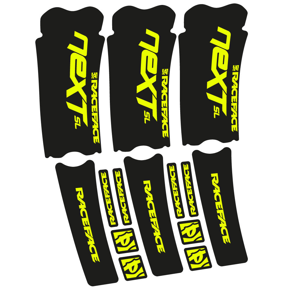 Stickers RaceFace Next SL compatibles Autocollants pédalier