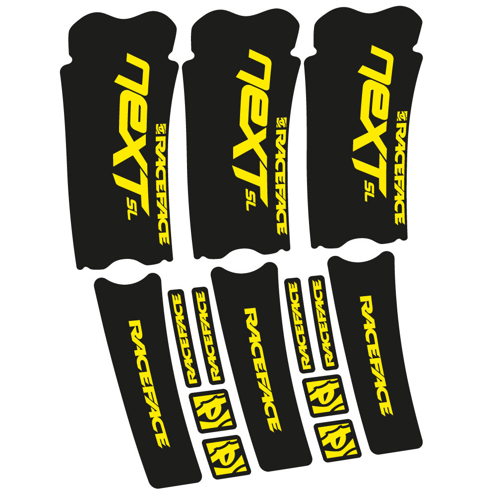 Stickers RaceFace Next SL compatibles Autocollants pédalier