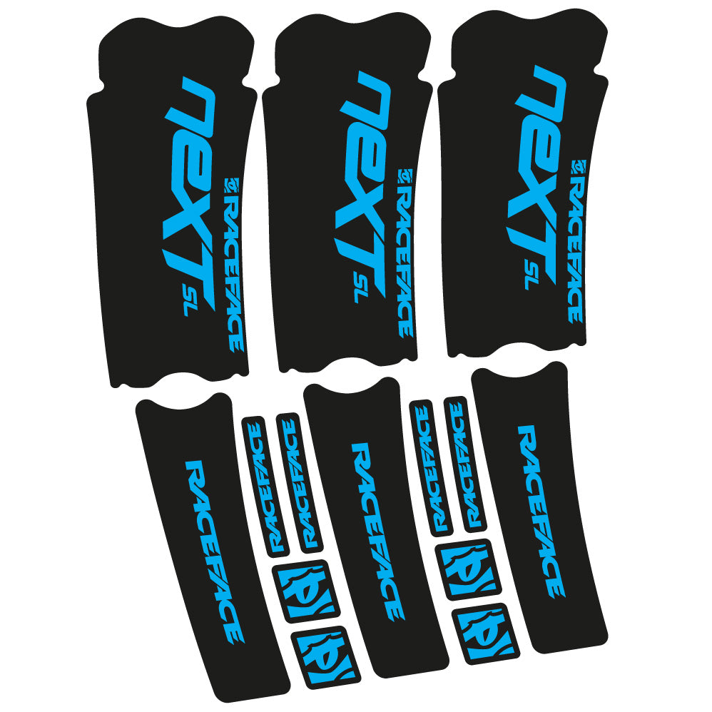 Stickers RaceFace Next SL compatibles Autocollants pédalier