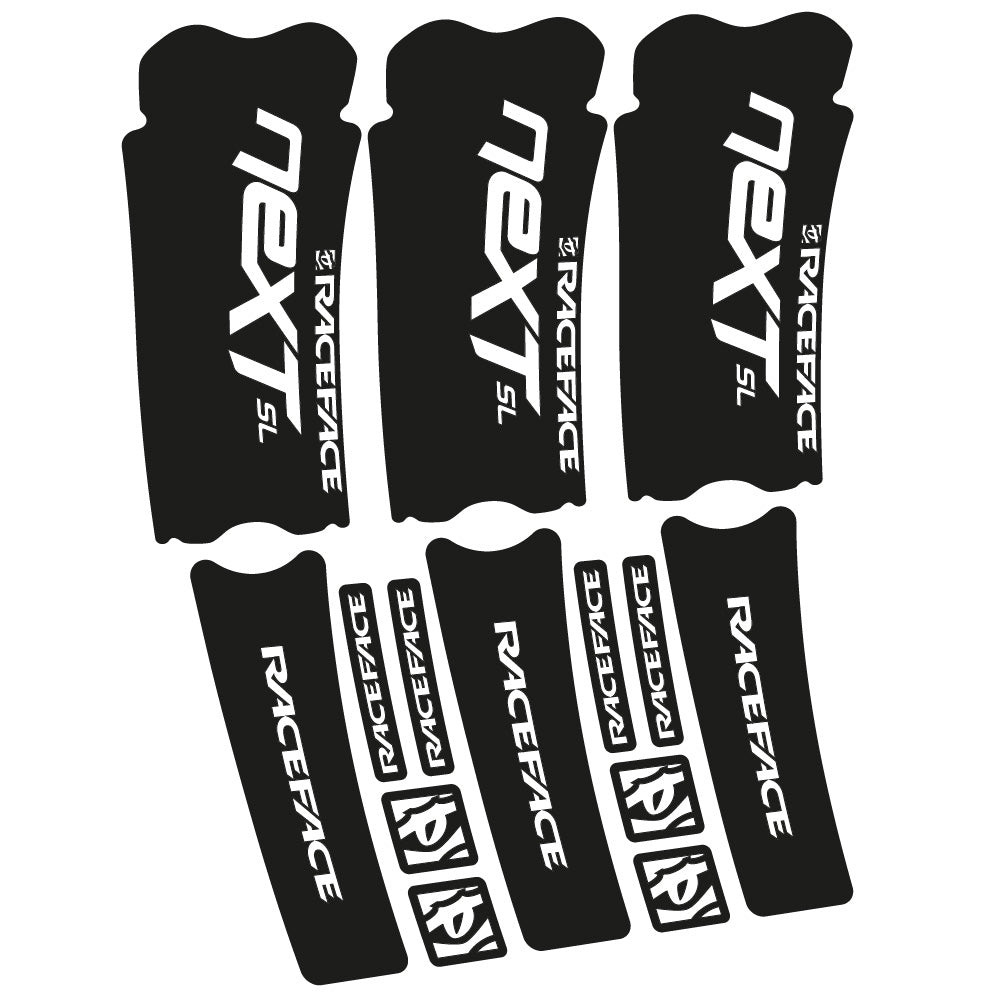Stickers RaceFace Next SL compatibles Autocollants pédalier