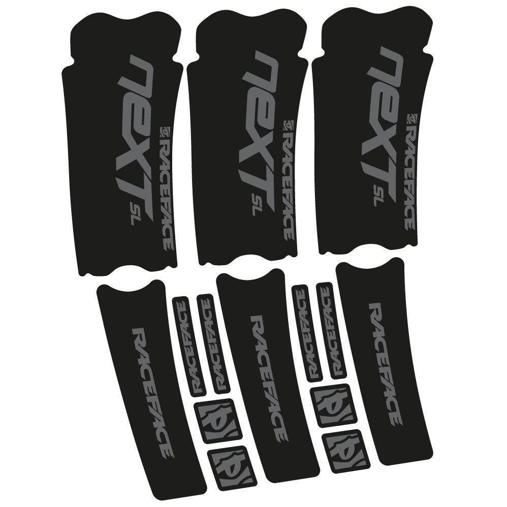 Stickers RaceFace Next SL compatibles Autocollants pédalier